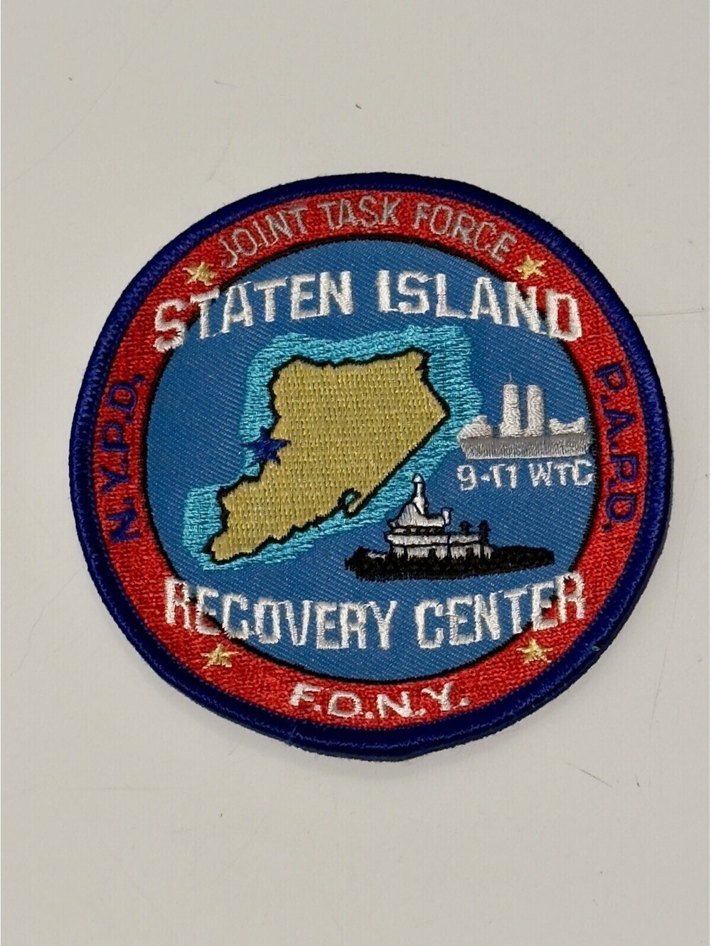 Staten Island Recovery Center Patch, 9-11 Joint Task Force Collectible